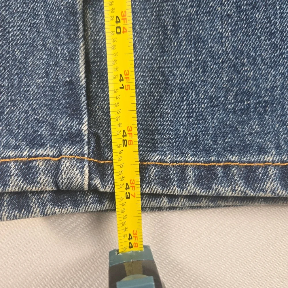Levi's‎ 505 Regular Fit Jeans Men's 38x32 Dark Wash Blue Straight Leg Zipper